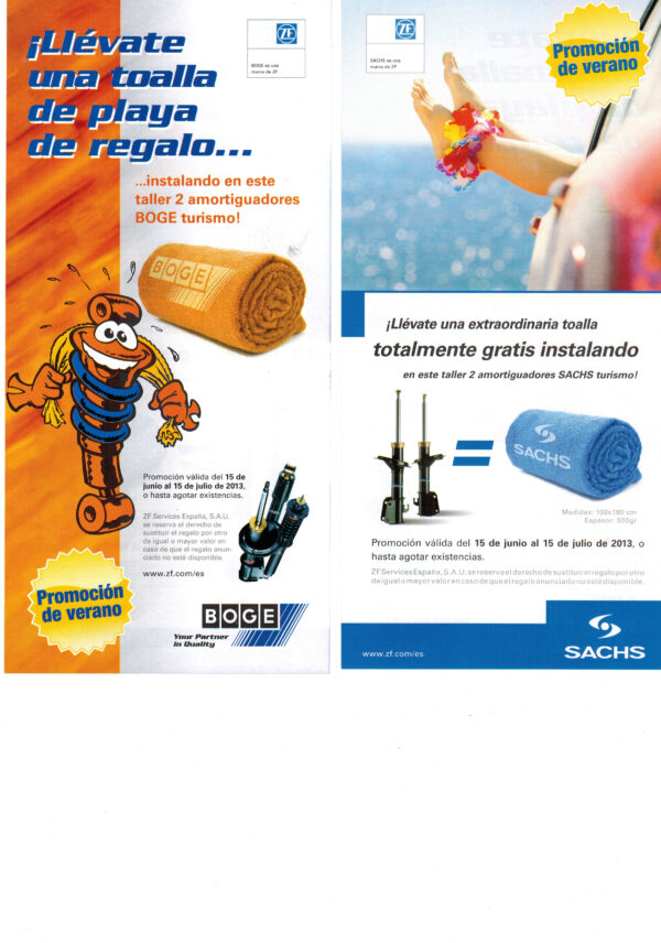 Amortiguadores sachs boge